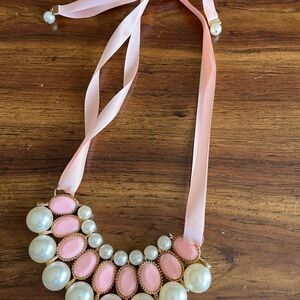 Elegant Pink and Gold Necklace